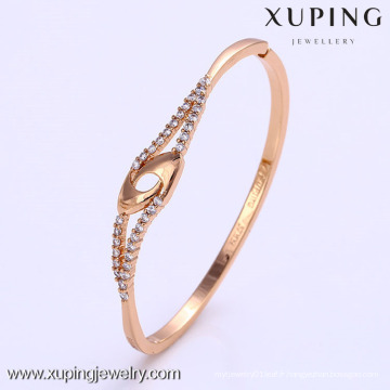 50797 conceptions de bracelets plaqués or Xuping dubai, dernière conception bracelets plaqués or 1 gramme